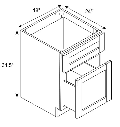 Waste Basket Base Cabinets