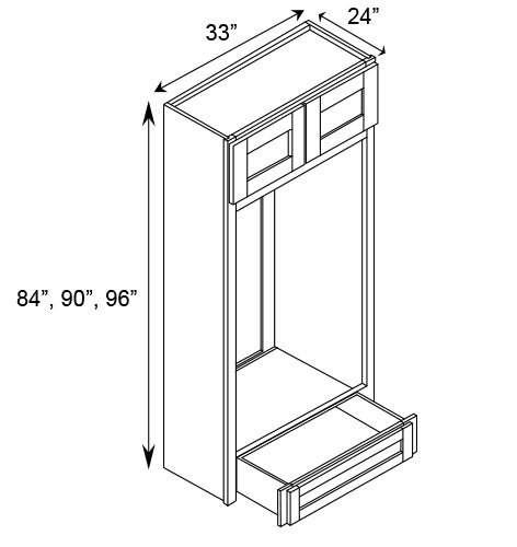 Double Oven Tall Cabinets