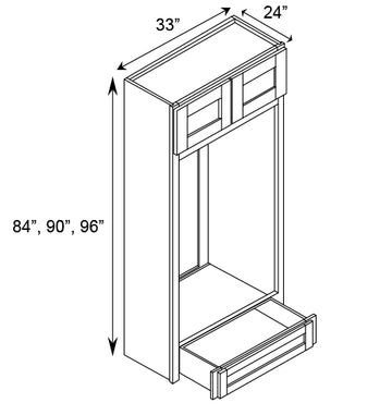 Double Oven Tall Cabinets