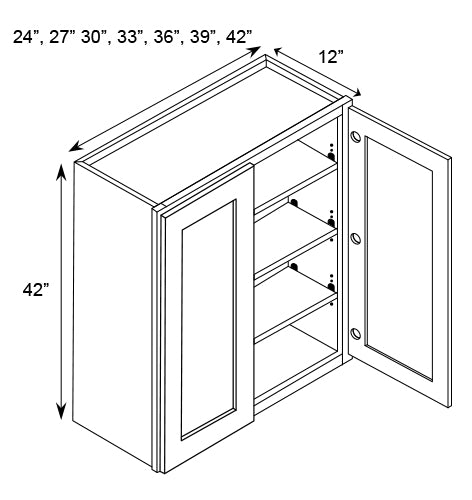 42" High Wall Cabinets